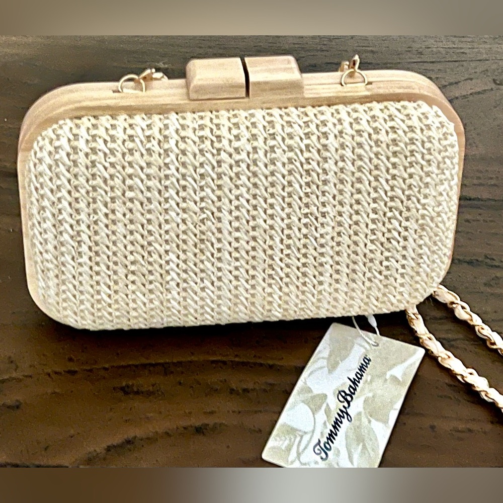 Brand New Tommy Bahama Women's Wicker Clutch